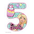 Barbie Number 5 Edible Icing Image